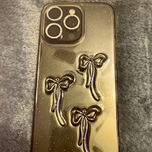 Elegant Gold Bow Phone Case